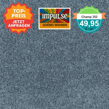 JAB Allure Teppichboden Champ – edler Velours in schicken Farben für stilvolle Wohnräume